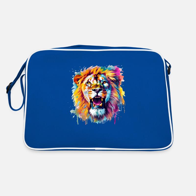 colorful lion Retro Bag