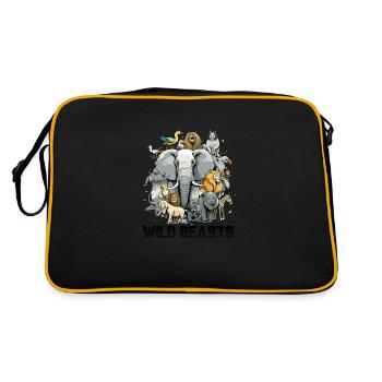 Wild animal - Retro Bag - black/gold - Back