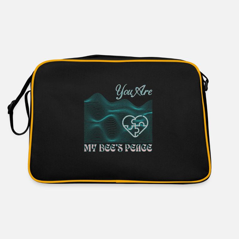 Bee's Peace - Retro Bag - black/gold
