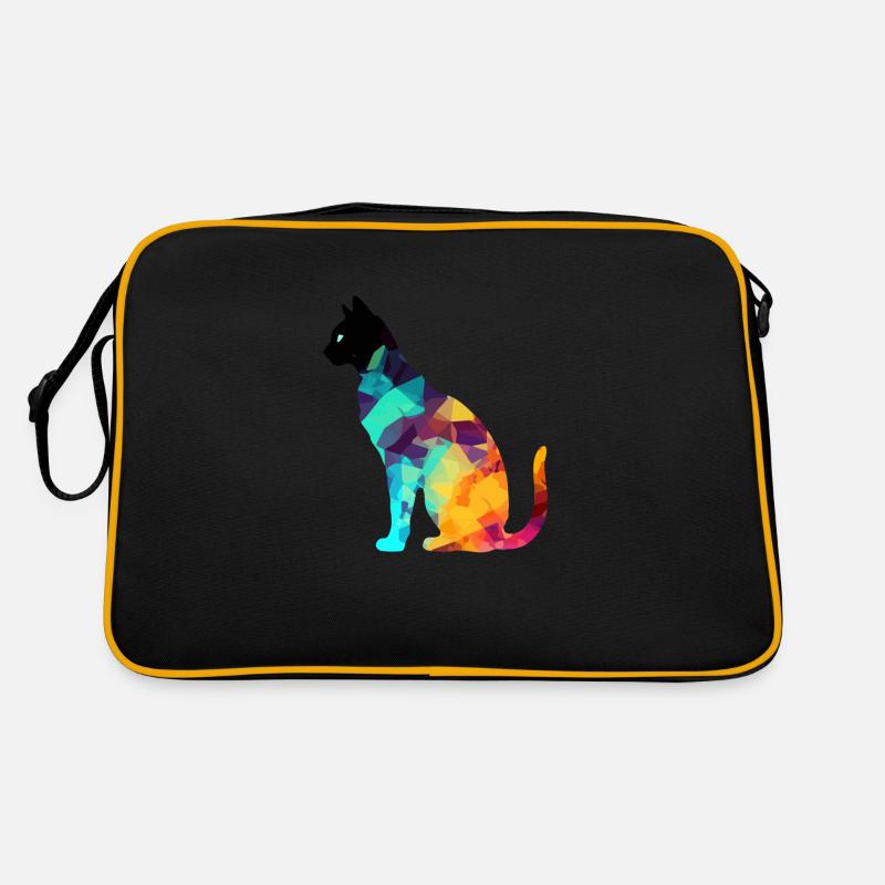 Aki the multicolored cat Retro Bag