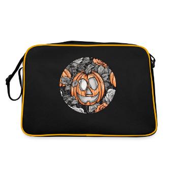 Citrouille d’Halloween - Sac Retro - noir/or - Dos