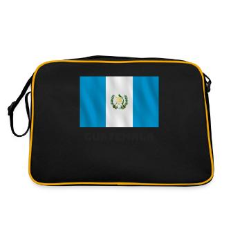 Guatemala flag - Retro Bag - black/gold - Back