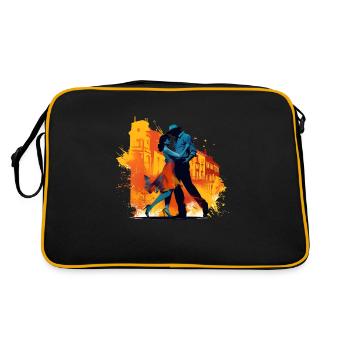 Dancing is a form of expression - Retro Bag - black/gold - Back