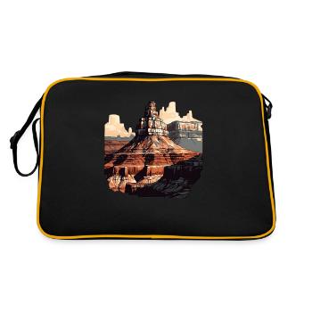 Le Grand Canyon en Arizona - Sac Retro - noir/or - Dos