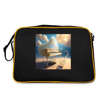 Piano in an airy environment - Retro Bag - black/gold - Back
