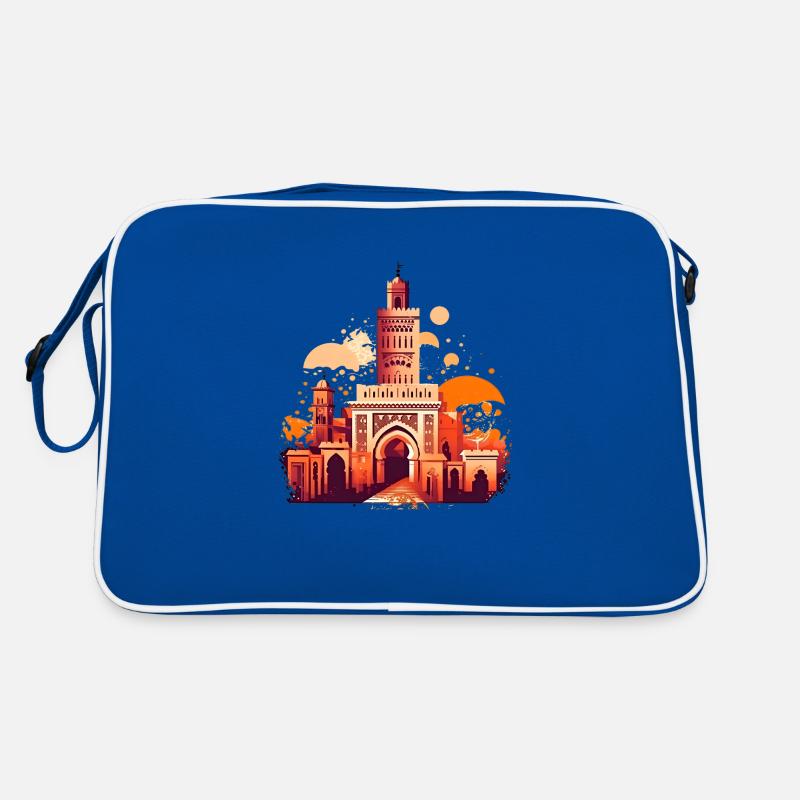 Marrakesch, eine einzigartige Atmosphäre. Retro Tasche