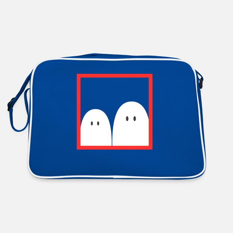 Ghost in a red frame Retro Bag