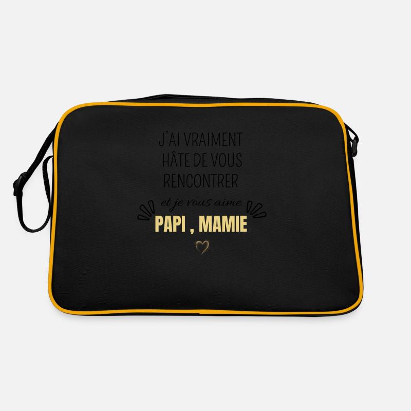 J’ai vraiment hâte de vous rencontrer papi mamie Sac Retro
