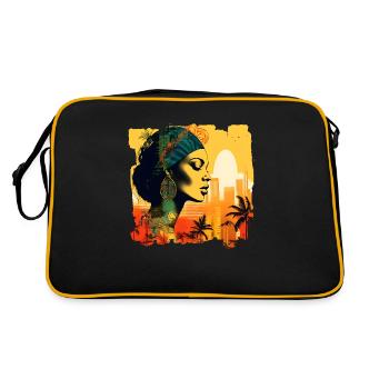Rio de Janeiro est une ville de joie de vivre. - Sac Retro - noir/or - Dos