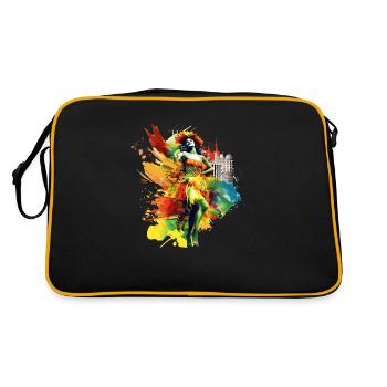 Les défilés de samba à Rio de Janeiro sont célèbres - Sac Retro - noir/or - Dos