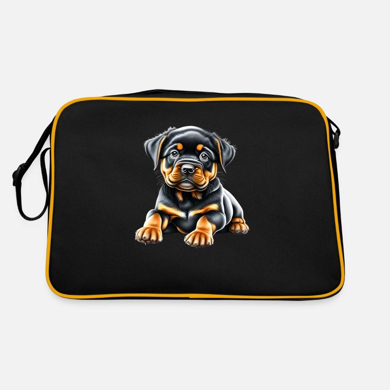 Rottweiler chiot chien Rottweiler chiot chiens Sac Retro