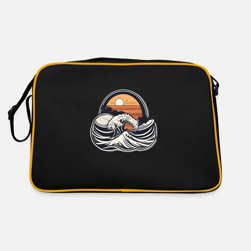 Sunset Wave Retro Bag