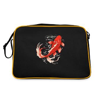 Single Koifisch is looking forward to seeing you - Retro Bag - black/gold - Back