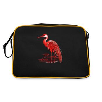 Grue traditionnelle japonaise - Sac Retro - noir/or - Dos