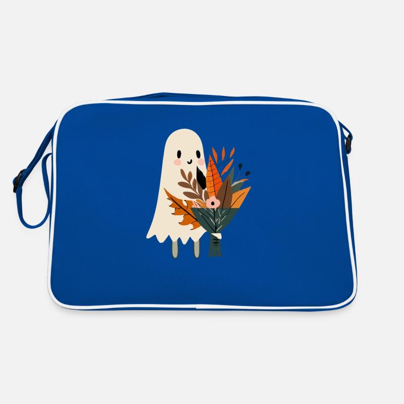Fantôme avec bouquet de fleurs Sac Retro