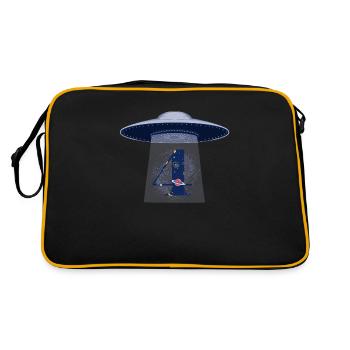 4e anniversaire ufo attaque - Sac Retro - noir/or - Dos