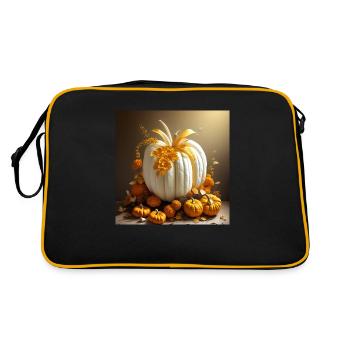 Halloween Pumpkin Arrangement - Retro Bag - black/gold - Back