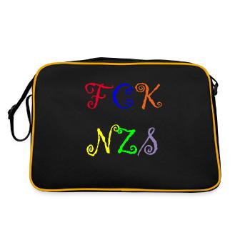 FCK NZS - Sac Retro - noir/or - Dos