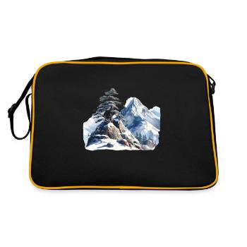 At the edge of the tree line - Retro Bag - black/gold - Back
