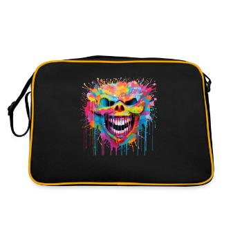 dark laugh - Retro Bag - black/gold - Back
