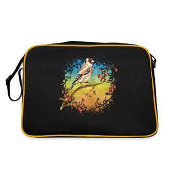 Oiseau - Sac Retro - noir/or - Dos