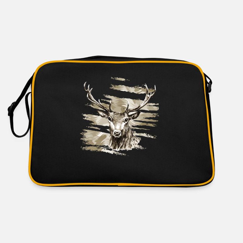 Cerf - Sac Retro - noir/or