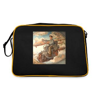 Diego Flying Machine - Retro Bag - black/gold - Back