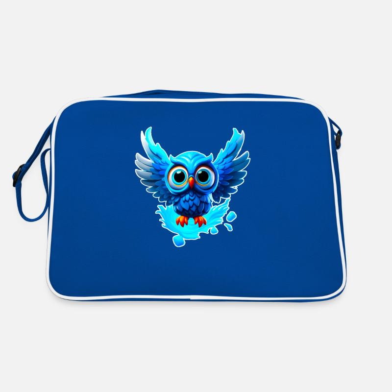 Kleine süße Eule Retro Tasche