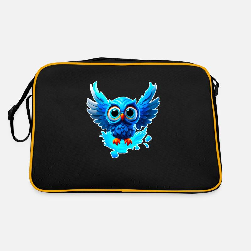 Kleine süße Eule Retro Tasche