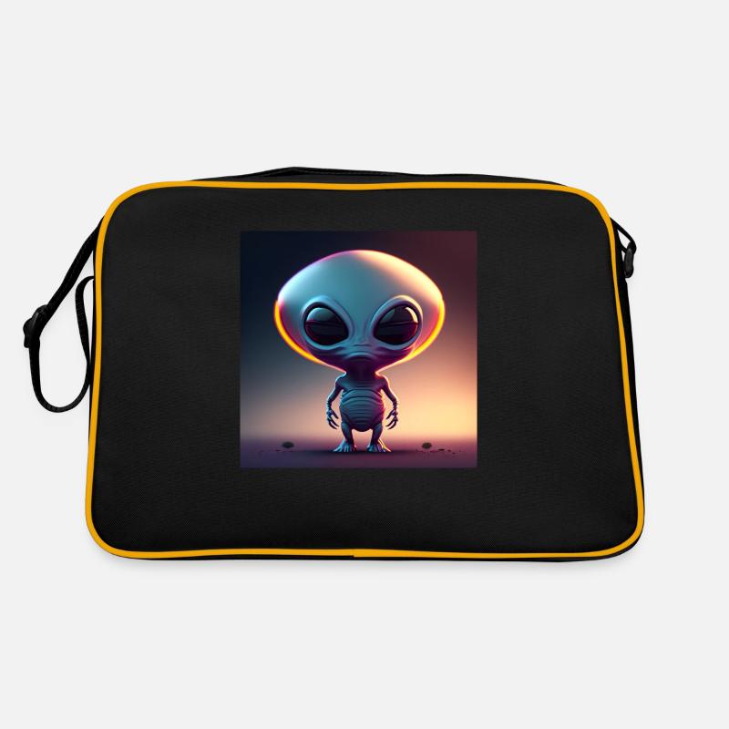 Joyeux Halloween mignon extraterrestre effrayant drôle effrayant Sac Retro