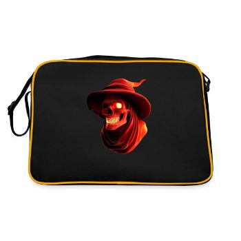 Skull Fear Black Magic Satanic Nightmare - Retro Bag - black/gold - Back