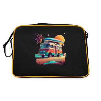 CAMPER VAN - Retro Bag - black/gold - Back