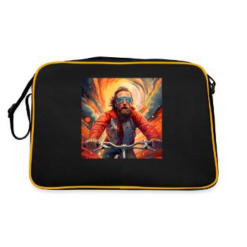 Cool Cyclist - Retro Bag - black/gold - Back
