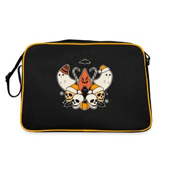 Halloween effrayant - Sac Retro - noir/or - Dos