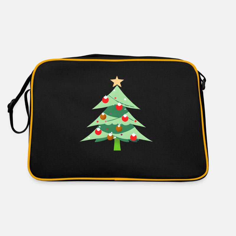 Weihnachtsbaum Weihnachten Geschenk Tannenbaum Retro Tasche