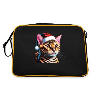 Chaton de Noël chat du Bengale Chaton du Bengale - Sac Retro - noir/or - Dos