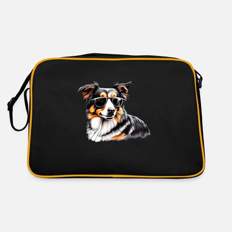 Chiot Berger Australien Propriétaire Sac Retro