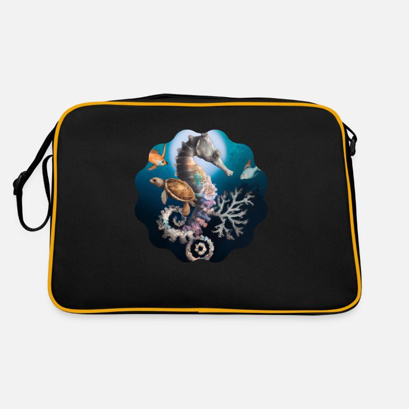 Seepferdchen Retro Tasche