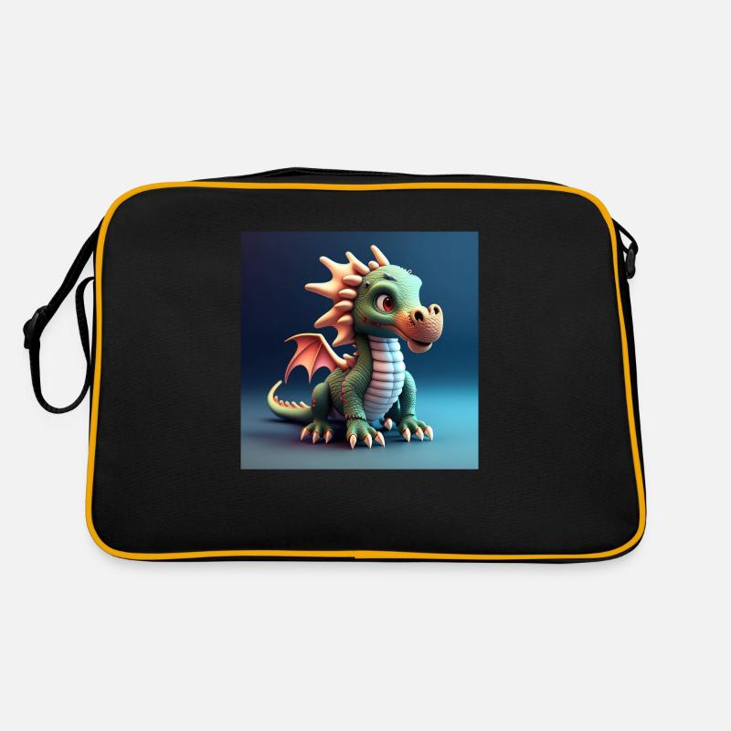 mignon petit bébé dragon drôle Sac Retro