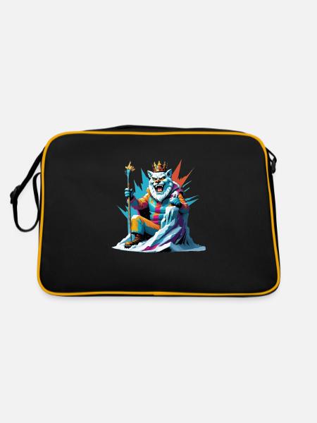 Snow King - Retro Tasche - Schwarz/Gold