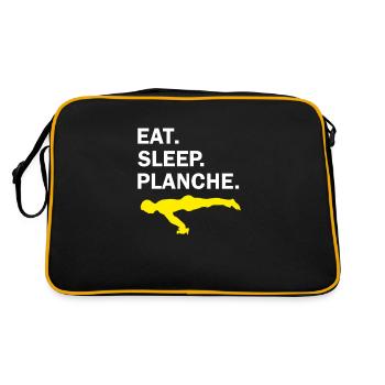 Eat Sleep Planche - Full Planche Calisthenics Gym - Retro Bag - black/gold - Back
