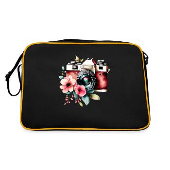 Photographer Photographer Gift Photograph Camera - Retro Bag - black/gold - Back