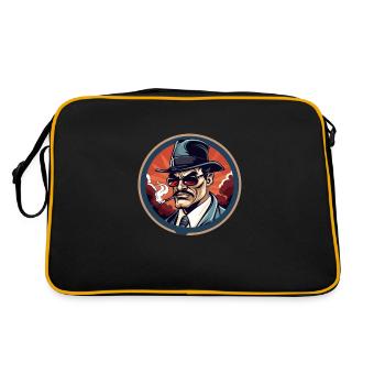 the mysterious man - Retro Bag - black/gold - Back