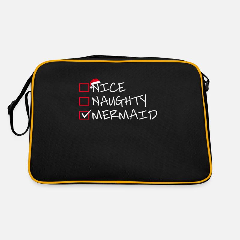 Nice Naughty Mermaid Retro Tasche