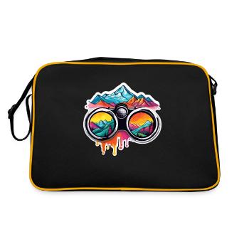 Binoculars / Observation / Observation / Adventure - Retro Bag - black/gold - Back