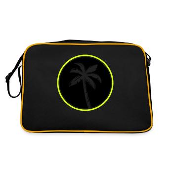 palm tree - Retro Bag - black/gold - Back