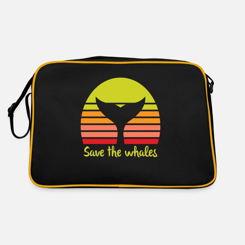 Sauvons les baleines Sac Retro