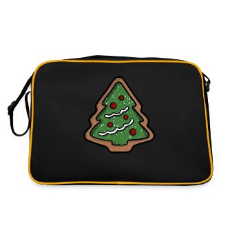 Christmas Tree Cookie - Retro Bag - black/gold - Back