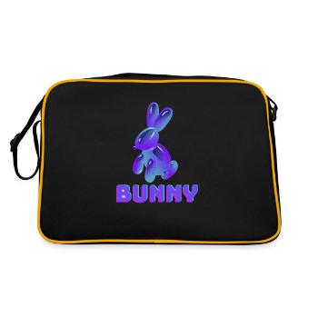 Lapin violet - Sac Retro - noir/or - Dos