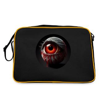Eye Satanic Dark Character Gruesome - Retro Bag - black/gold - Back